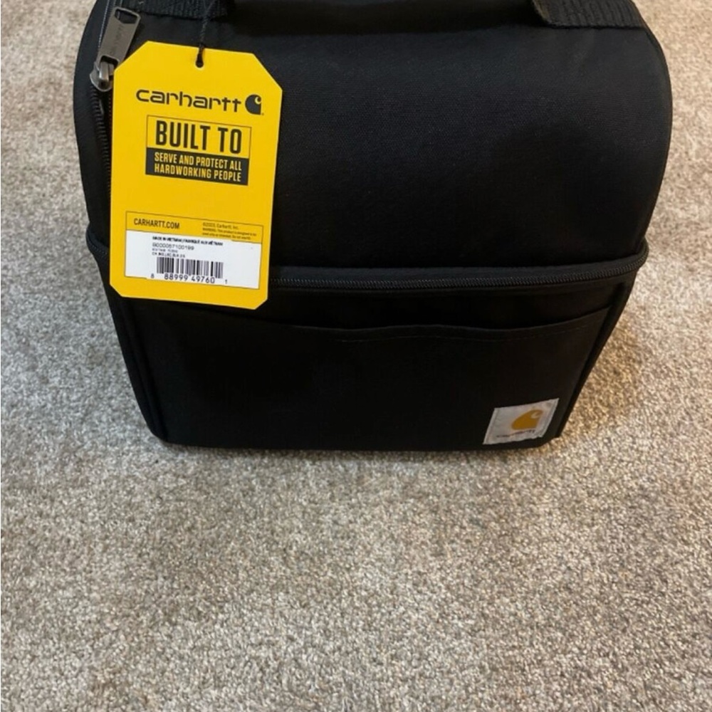 Black Duffel Bag with Durable Fabric and Structured Design